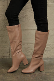 East Lion Corp Block Heel Knee High Boots - Fashionmj