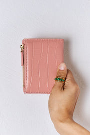 David Jones Texture PU Leather Mini Wallet - Fashionmj