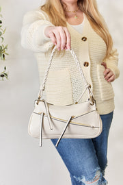 SHOMICO Braided Strap Shoulder Bag - Fashionmj