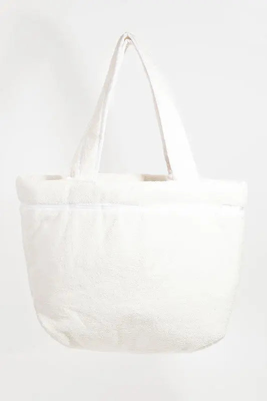 Fame Square Microfiber Tote Bag Trendsi