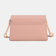 David Jones PU Leather Crossbody Bag - Fashionmj