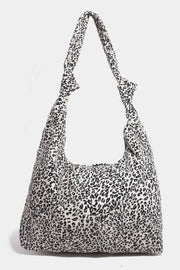 Fame Leopard Knotted Strap Shoulder Bag Trendsi