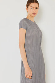 Marina West Swim Pleated Cap Sleeve A-Line Dress Trendsi