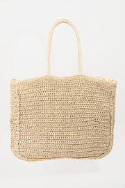 Fame Flower Braided Tote Bag - Fashionmj