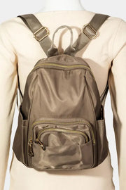 Fame Multi Pocket Nylon Backpack Bag Trendsi