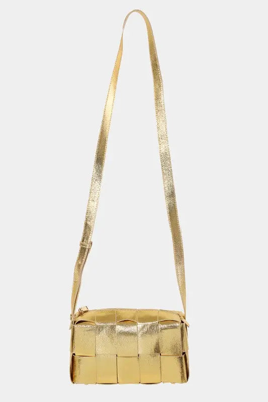 Fame Woven Crossbody Bag with Adjustable Strap Trendsi