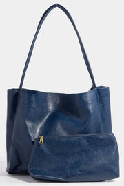 Fame Faux Leather Tote Bag Trendsi