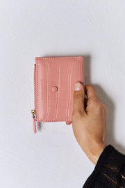 David Jones Texture PU Leather Mini Wallet - Fashionmj