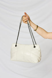 SHOMICO PU Leather Chain Handbag - Fashionmj