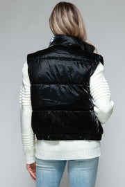 Snobbish Fine Fur Lining Quilted Vest - Fashionmj