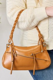 SHOMICO Braided Strap Shoulder Bag - Fashionmj