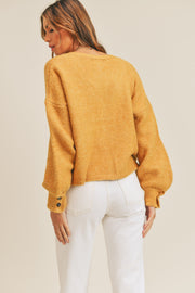 MABLE Long Sleeve Button Down Sweater Cardigan - Fashionmj