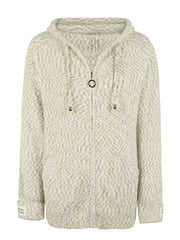 Zip-Up Hooded Sweater - Fashionmj