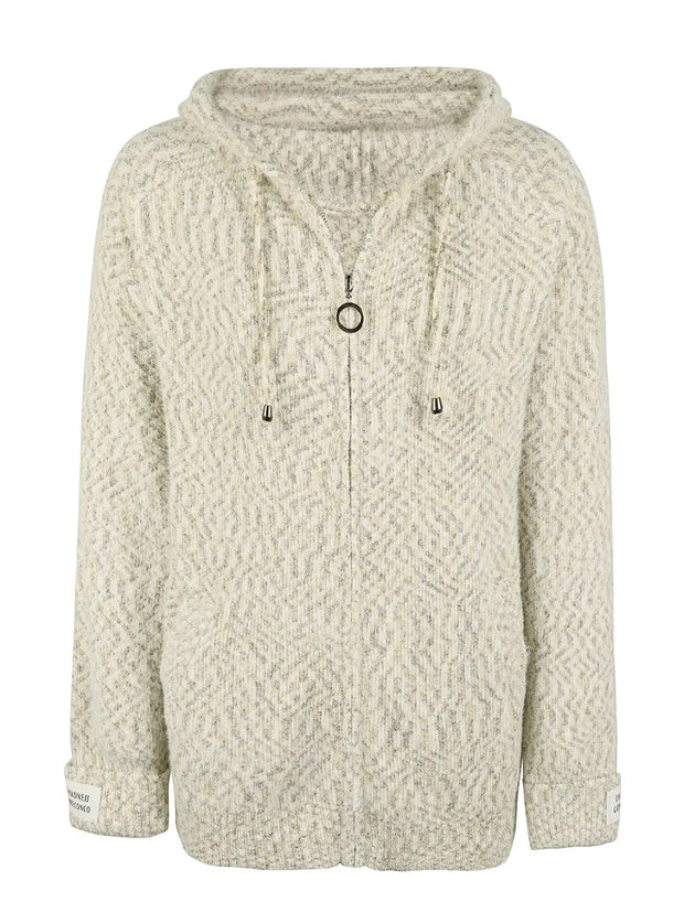 Zip-Up Hooded Sweater - Fashionmj