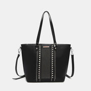 Nicole Lee USA Studded Decor Tote Bag - Fashionmj