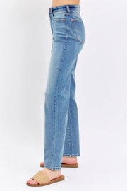 Judy Blue Full Size High Waist Straight Jeans - Fashionmj