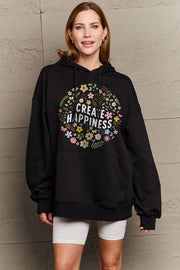 Simply Love Simply Love Full Size CREATE HAPPINESS Graphic Hoodie