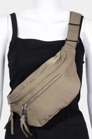 Fame Multi Pocket Nylon Crossbody Bag Trendsi