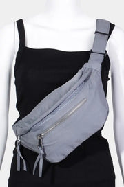 Fame Multi Pocket Nylon Crossbody Bag Trendsi