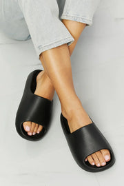 NOOK JOI In My Comfort Zone Slides in Black - Fashionmj