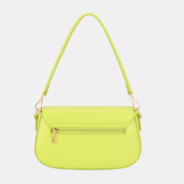 David Jones PU Leather Shoulder Bag - Fashionmj