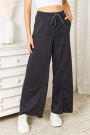 Basic Bae Wide Leg Pocketed Pants - Fashionmj