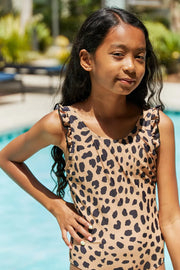 Marina West Swim Float On Ruffled One-Piece in Leopard - Fashionmj