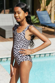 Marina West Swim Float On Ruffled One-Piece in Cat - Fashionmj