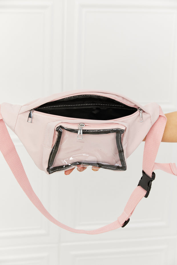 Fame Doing Me Waist Bag in Pink - Fashionmj