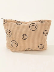 Zenana Corduroy Smile Clutch Bag Trendsi