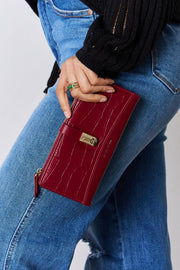 David Jones Texture PU Leather Wallet - Fashionmj