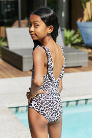 Marina West Swim Float On Ruffled One-Piece in Cat - Fashionmj