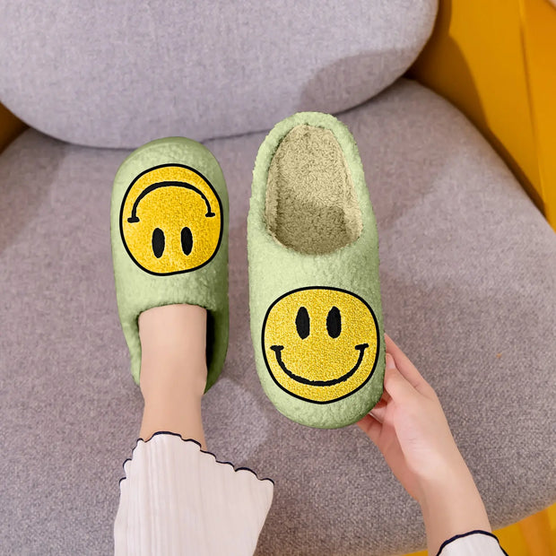 Melody Smiley Face Slippers - Fashionmj