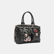 Nicole Lee USA Sequin Patch Boston Bag - Fashionmj