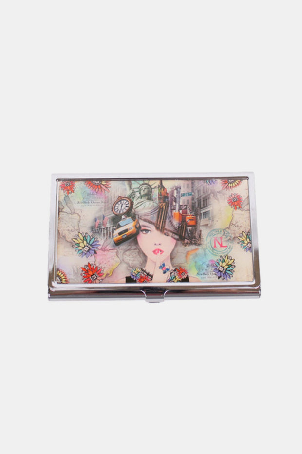 Nicole Lee USA Printed Business Card Case - Fashionmj