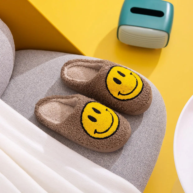 Melody Smiley Face Slippers - Fashionmj