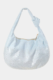 Fame Rhinestone Studded Handbag - Fashionmj